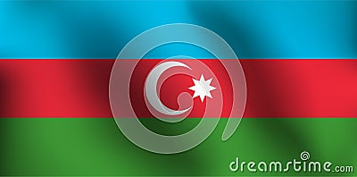 Flag of Azerbaijan - Vector Illustration Vector Illustration