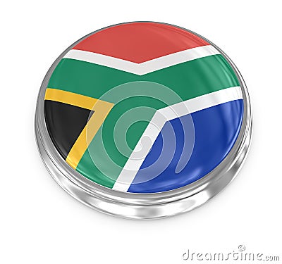 Flag badge - South Africa Stock Photo