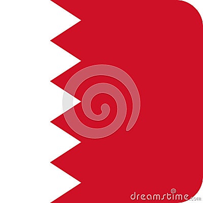 Flag Bahrain illustration vector eps Vector Illustration