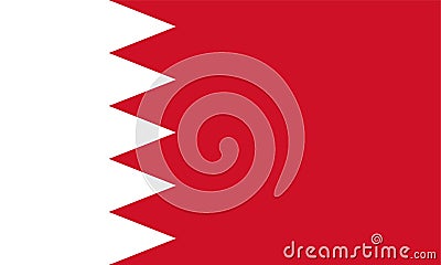 Bahrain Flag Stock Photo
