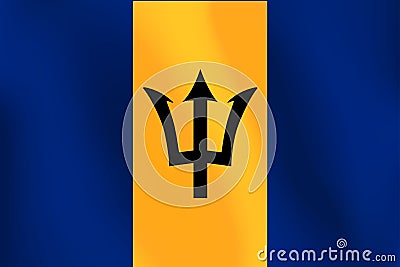 Flag of Barbados - Vector Illustration Vector Illustration