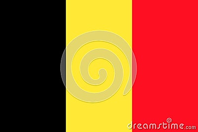 Flag of Belgium flag Vector Illustration