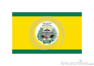 Flag of Belmopan Stock Photo