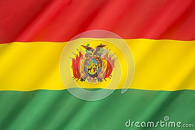 Flag of Bolivia Stock Photo