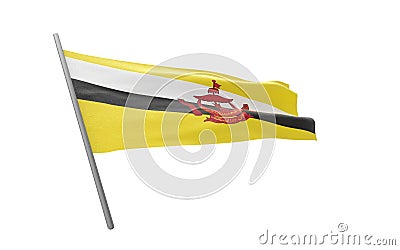 Flag of Brunei Stock Photo