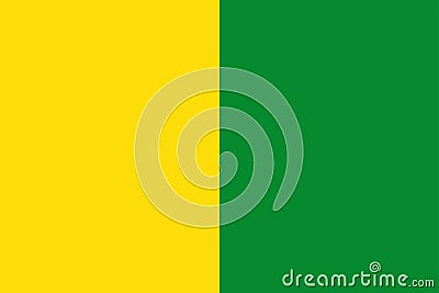 Flag of Caldas Department (Republic of Colombia, South America Vector Illustration