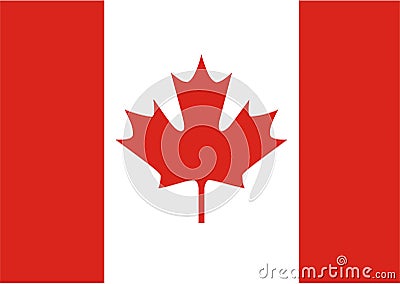 Flag Canada Stock Photo