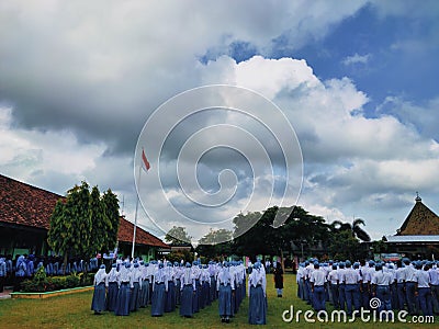 Flag Ceremony Heroes Day Editorial Stock Photo