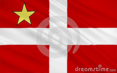 Flag of Chambery, France Stock Photo
