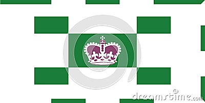 Vector flag of charlottetown city in canada vector image Vector Illustration