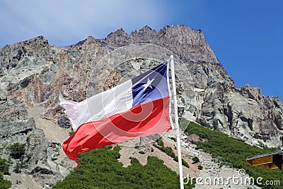 Flag of Chile Stock Photo