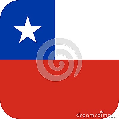 Flag Chile illustration vector eps Vector Illustration