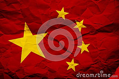 Flag of China Stock Photo