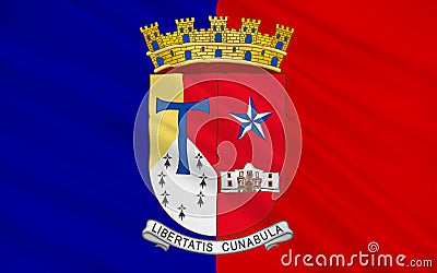 Flag of City of San Antonio in Texas, USA Stock Photo