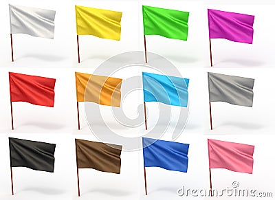 Flag collection Stock Photo