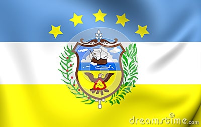 Flag of Colon Province, Panama. Stock Photo