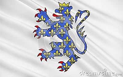 Flag of Compiegne, France Stock Photo