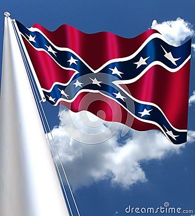 The flag Confederate States of America Stock Photo