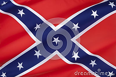 Flag of the Confederate States of America Stock Photo