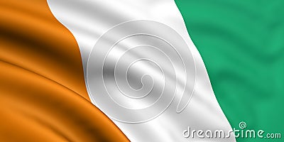 Flag Of Cote D'Ivoire Stock Photo