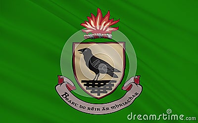 Flag County Dublin is a county in Ireland Stock Photo