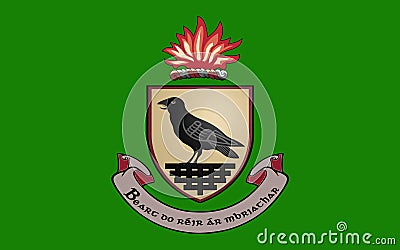 Flag County Dublin is a county in Ireland Stock Photo