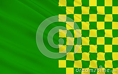 Flag of County Leitrim is a county in Ireland Stock Photo