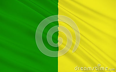 Flag of County Leitrim is a county in Ireland Stock Photo