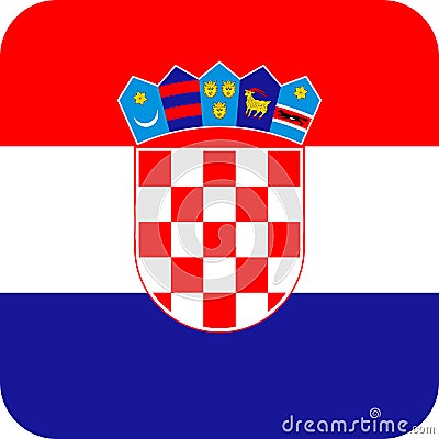 Flag Croatia illustration vector eps Vector Illustration