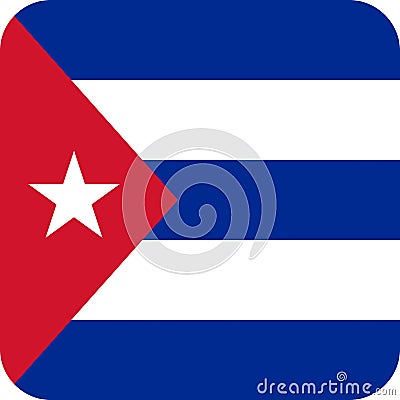 Flag Cuba illustration vector eps Vector Illustration