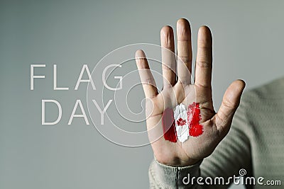 Flag Day of Canada Stock Photo