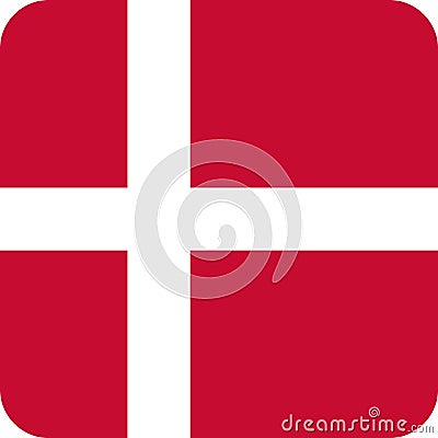 Flag Denmark illustration vector eps Vector Illustration