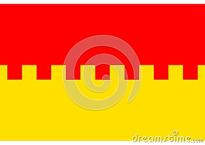 Flag of District Cahul Stock Photo