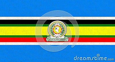 Flag of the East African Community. Symbol of African union Stock Photo