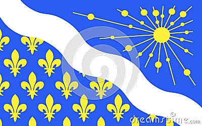 Flag of Essonne, France Stock Photo