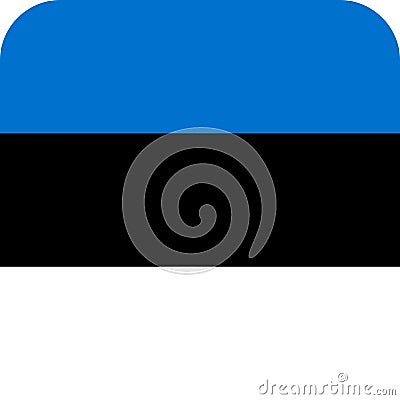 Flag Estonia illustration vector eps Vector Illustration