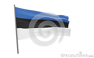 Flag of Estonia Stock Photo