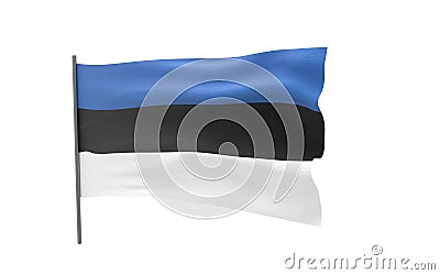 Flag of Estonia Stock Photo
