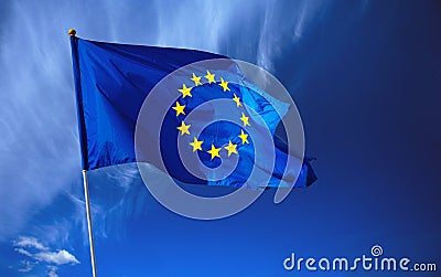 Flag of European Union Stock Photo