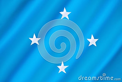 Flag of the Federated States of Micronesia Stock Photo