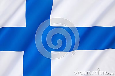 Flag of Finland Stock Photo