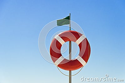Flag and float Stock Photo