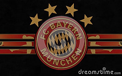 Flag football club Bayern Munchen Editorial Stock Photo