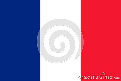 Flag of France Vector Illustration