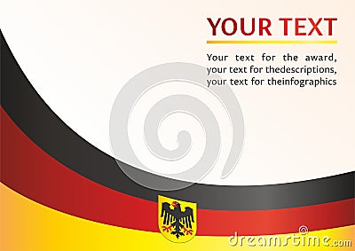 Flag of Germany. Federal Republic of Germany Vector Illustration