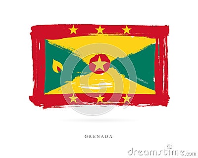 Flag of Grenada. Abstract concept Vector Illustration