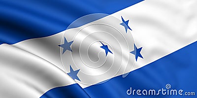 Flag Of Honduras Stock Photo