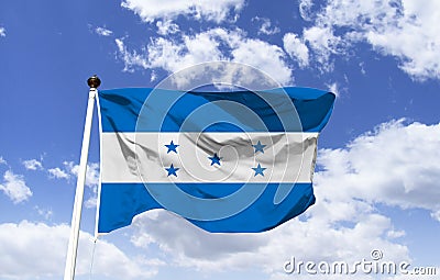 Flag of Honduras, five stars in X format Stock Photo