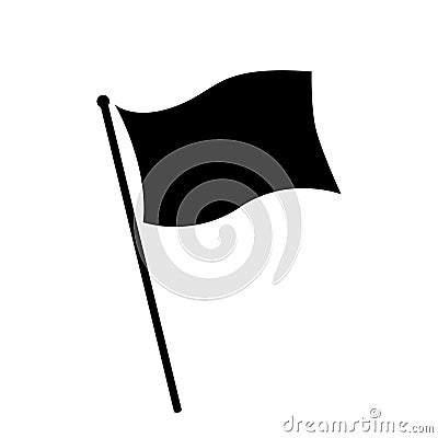 Flag icon sign signifier vector isolated on white background Vector Illustration