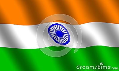 Flag of India Stock Photo